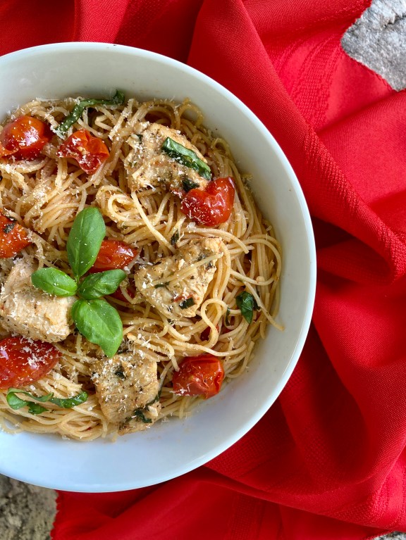 Tomato, Basil & Garlic Pasta – Family ~ Food ~ Roots